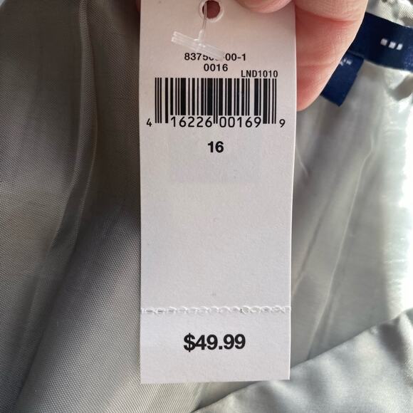 Gap Women's 16 Skirt Silver Holiday Glam Retro Sequin Party Cocktail Mini Bling - Picture 5 of 8